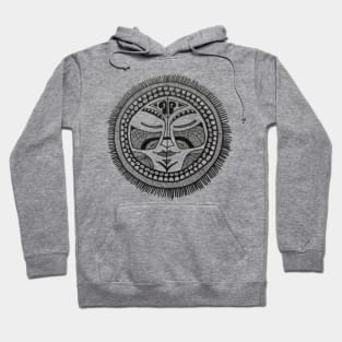 Mayan tribal mask graphic Hoodie